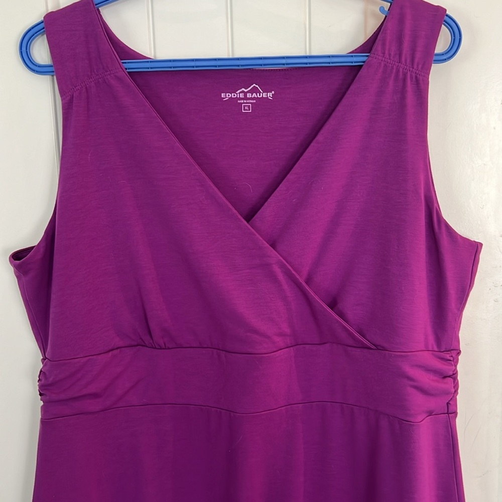 Eddie Bauer sleeveless wrap front dress